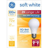General Electric 70334 Soft White 2X Longer Incandescent Bulbs ~ 100 Watt
